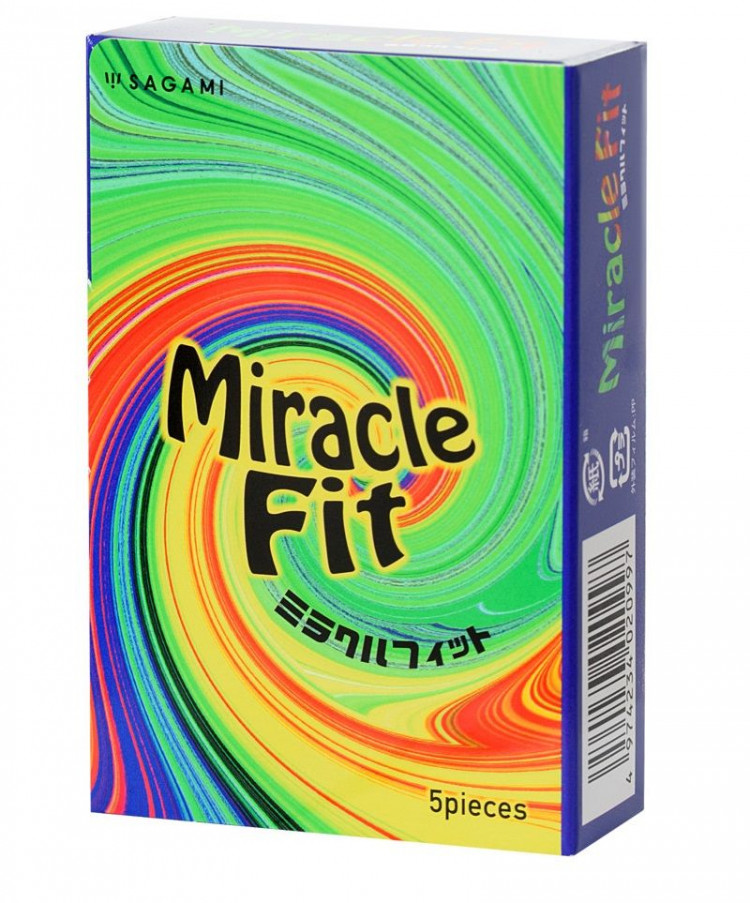 Презервативы Sagami Miracle Fit - 5 шт. 