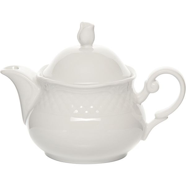 Чайник заварочный «Афродита»;фарфор;400мл;D=17,H=13см;белый 