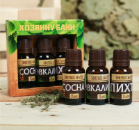 Набор из 3 эфирных масел «Хозяину бани»