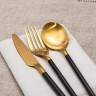 Столовая вилка «Дистрикт Блэк Голд Мэтт» - 20 см.