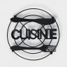 Черная подставка под горячее Cuisine (18х17,9х1,2 см)