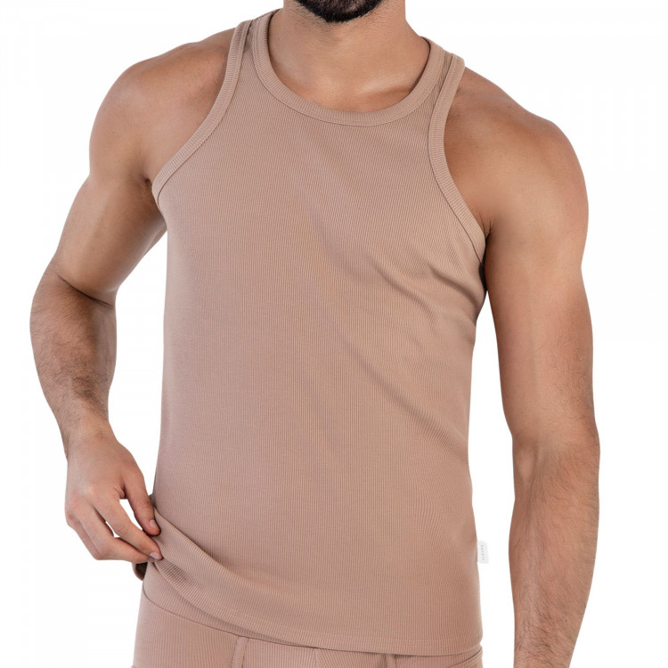 Коричневая мужская майка Spirit Tank Top 