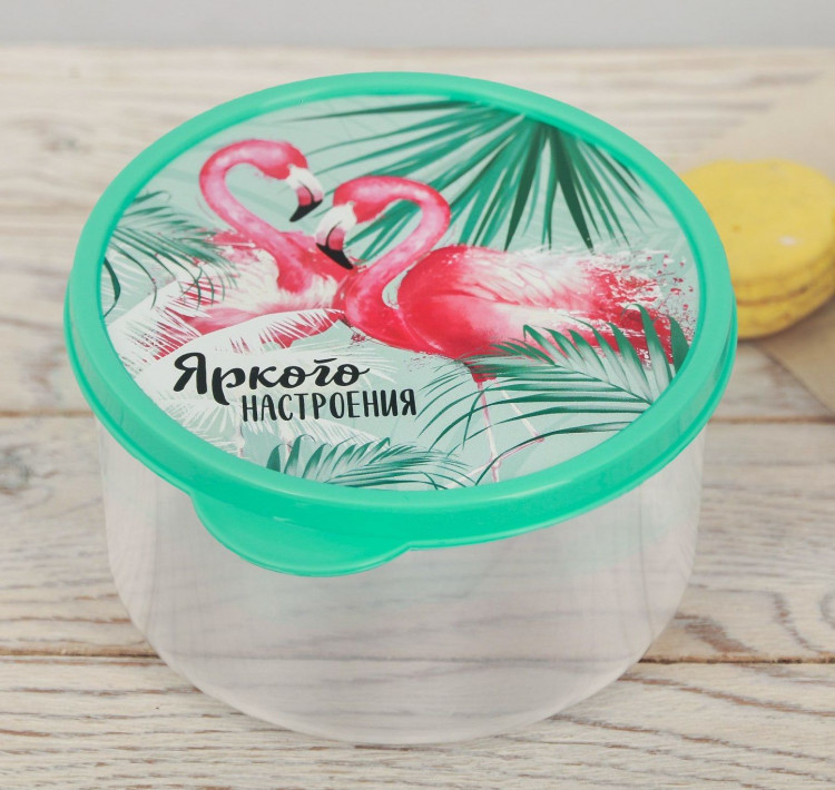 Круглый ланч-бокс «Яркого настроения» (500 мл.) 