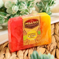 Банное мыло  Грейпфрут и лемонграсс  - 80 гр.