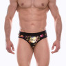 Черные мужские трусы-джоки с блестящим принтом Черные мужские трусы-джоки с блестящим принтом