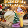 Новый год. Символ года Свеча фигурная  Змея новогодняя , 6х5х8,5 см