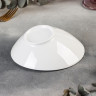 Салатник фарфоровый Доляна White Label, 300 мл, цвет белый