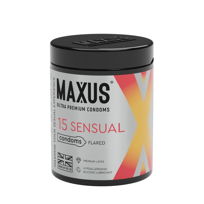 Анатомические презервативы MAXUS Sensual - 15 шт. 