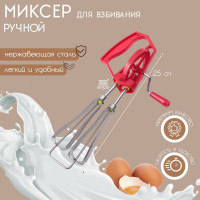 Миксер ручной Доляна «Валерон», 25 см, цвет МИКС