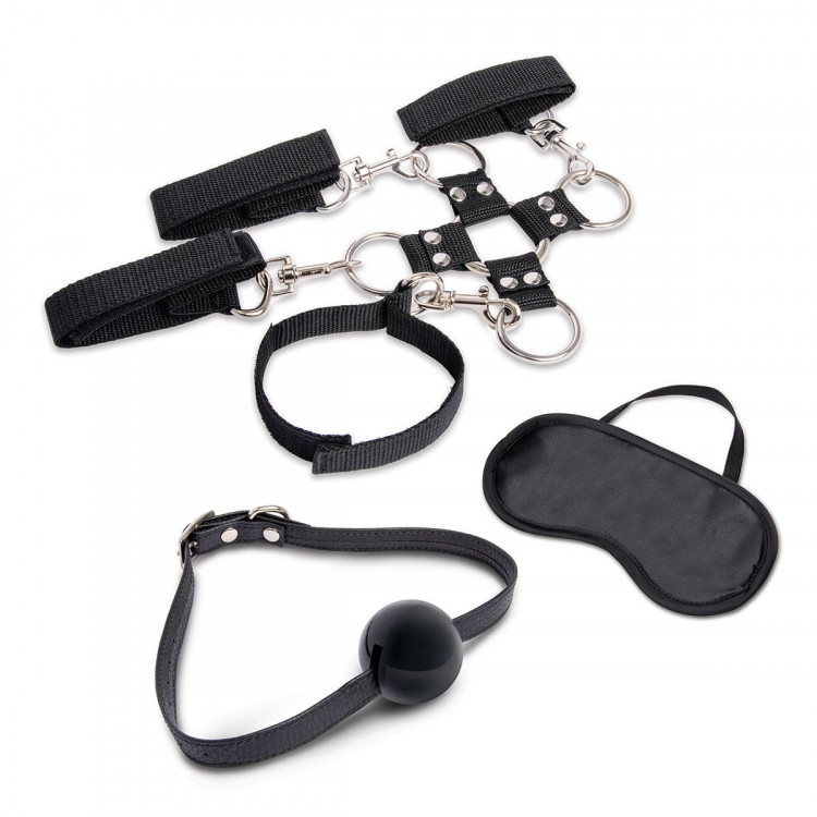 Набор для фиксации из 7 предметов Hogtie &amp; Ball Gag Kit 