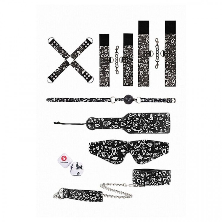 Набор для бондажа с принтом Printed Bondage Kit 