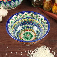 Коса Риштанская Керамика  Узоры , 18 см, большая,  микс!
