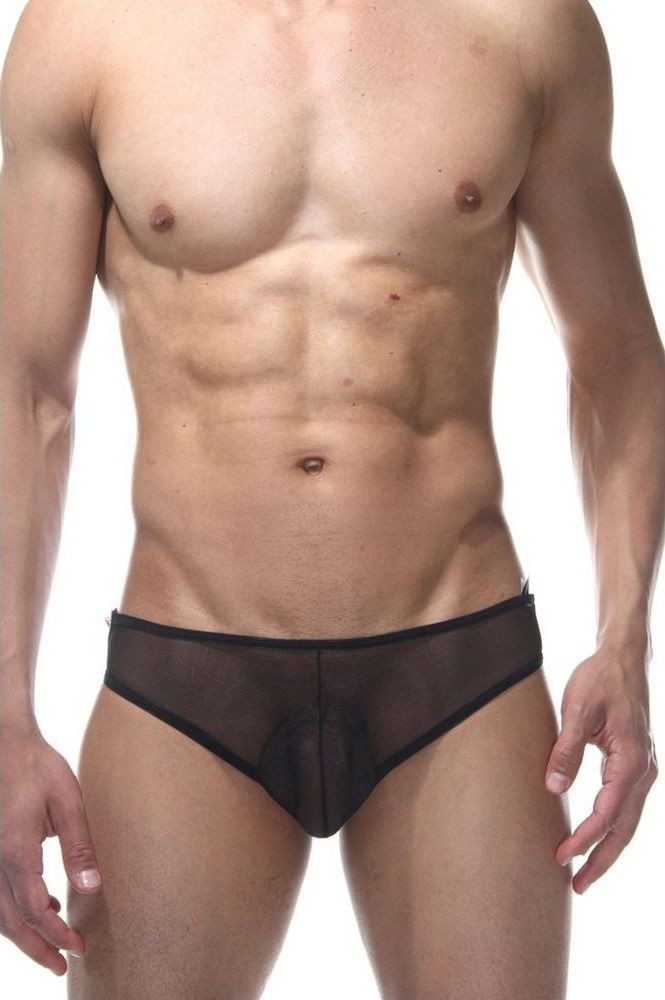 Мужские трусы-слипы с пикантной задней частью из рюшек 