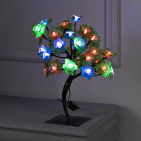 Светодиодный куст «Орхидеи» 30 см, 32 LED, мигание, 220 В, свечение мульти (RG/RB)