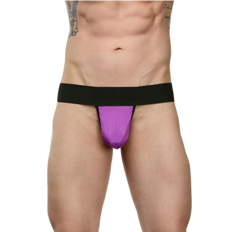 Мужские трусы-стринги на широком поясе 