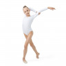 Купальник для гимнастики и танцев Grace Dance, р. 36, цвет белый_