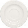Блюдце «Аркадия»;фарфор;D=145/54,H=20мм;белый