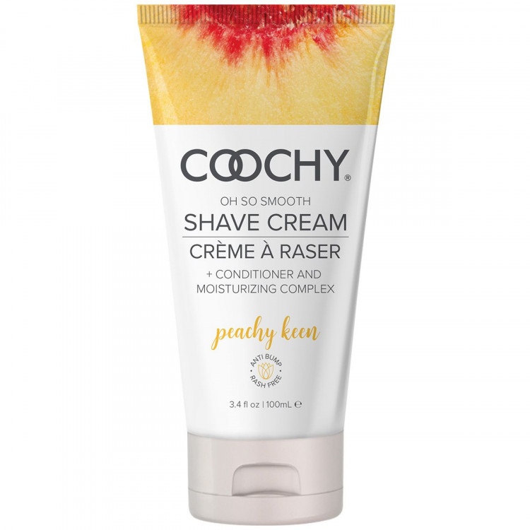 Крем для бритья с ланолином и кератином COOCHY Peachy Keen - 100 мл. 
