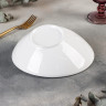 Салатник фарфоровый Доляна White Label, 600 мл, цвет белый