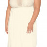 Сорочка plus size из эластичной микрофибры с лифом из кружевного полотна