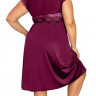 Сорочка plus size из эластичной микрофибры с лифом из кружевного полотна