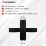 Ролик для пресса ONLYTOP, 2 колеса, цвет чёрный