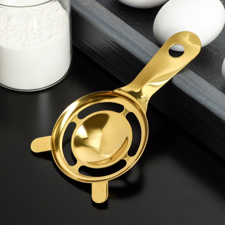 Сепаратор для яиц с ушками Goldie, цвет золотой 