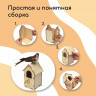 Скворечник для птиц (8,5х8,5х18 см)