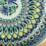 Ляган Риштанская Керамика  Узоры , 25 см, МИКС.