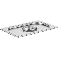 Крышка для гастроемкости GN 1/4;сталь нерж.;,L=26,5,B=16,2см;металлич.
