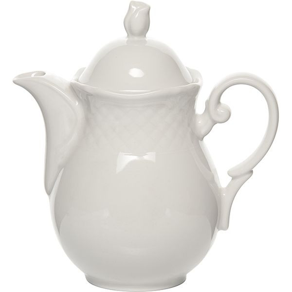 Кофейник «Афродита»;фарфор;0,6л;D=55,H=130,L=155мм;белый 