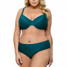 Раздельный купальник plus size с блестящими деталями на лифе