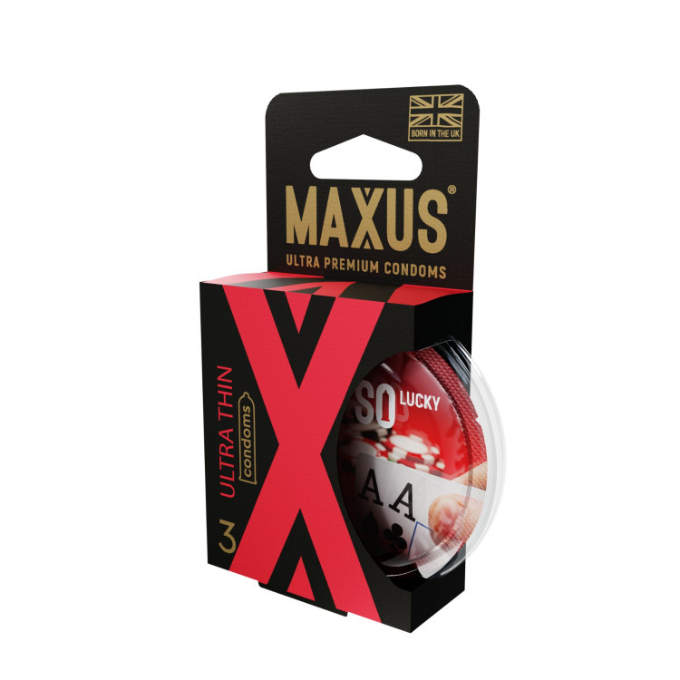 Ультратонкие презервативы MAXUS AIR Ultra Thin - 3 шт. 