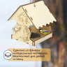 Кормушка из дерева с дракончиком (14,5х14,5х17,5 см)