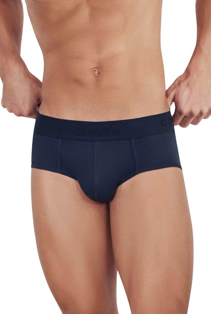 Черные мужские трусы-брифы в рубчик Heavenly Piping Brief 