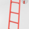 ЛСПД-1,8К односекционная диэлектрическая стеклопластиковая лестница, крюки h=1750мм, ступ.4