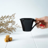 Кружка керамическая Доляна Coffee break, 180 мл, цвет чёрный