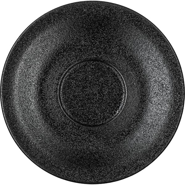 Черное блюдце «Кунстверк Блэк» (диаметр 12 см) 