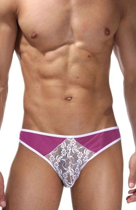 Мужские ажурные трусы-слипы 