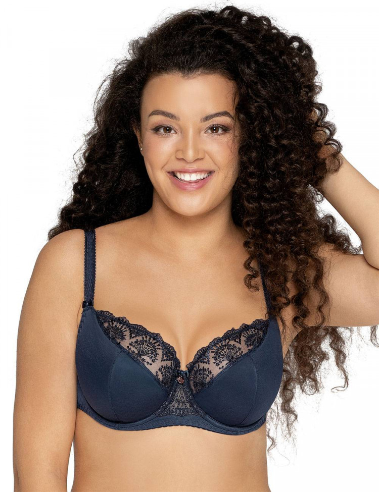 Темно-синий бюстгальтер Freesia с чашками на тонком поролоне 