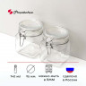 Банка квадратная с крышкой «Кремлин»;стекло;0,74л;,H=108,L=96,B=96мм;прозр.