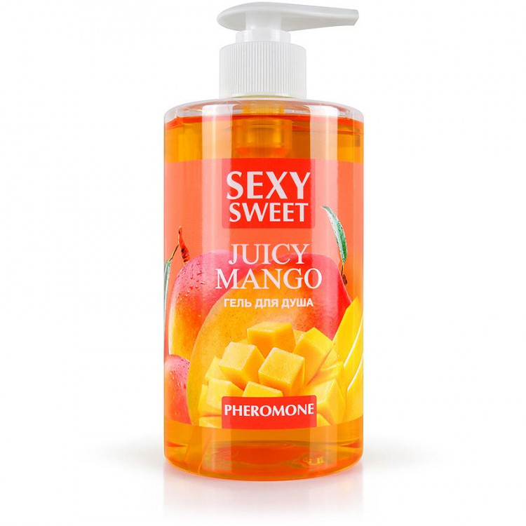Гель для душа Sexy Sweet Juicy Mango с ароматом манго и феромонами - 430 мл. 