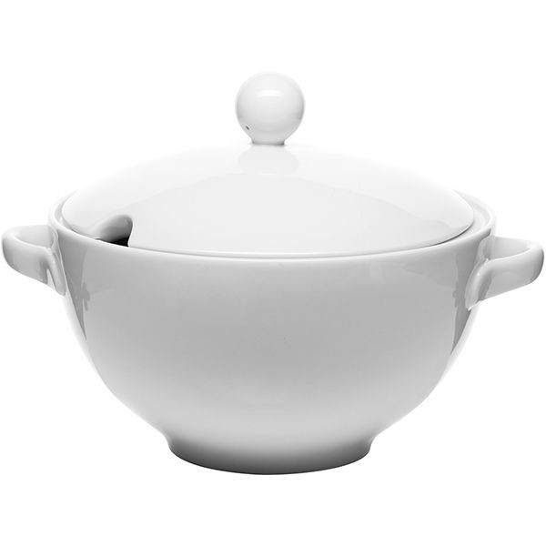 Супница «Кашуб-хел»;фарфор;3л;,H=24,L=30,B=24,5см;белый 