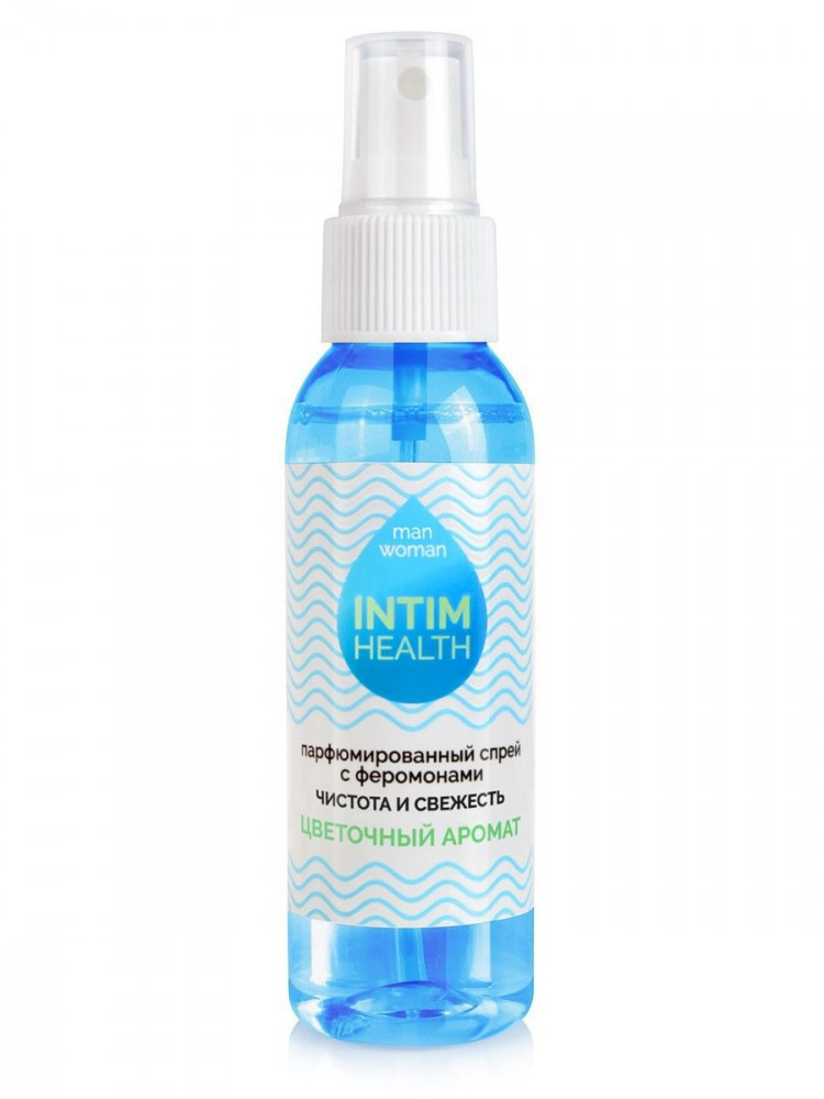 Парфюмированный спрей Intim Health для нижнего белья и тела с цветочным ароматом - 95 мл. 