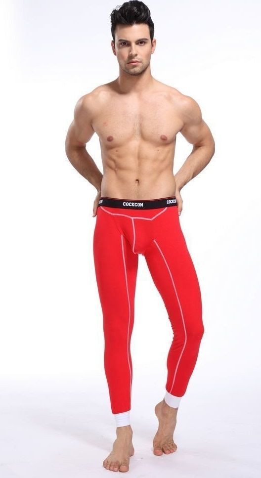 Красные мужские кальсоны Cockon Pants 