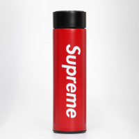 Красный термос с датчиком температуры и ситечком Supreme (450 мл.)