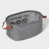 Серая овальная корзина для хранения с ручками My Basket (20х30х13 см)