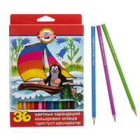 Карандаши 36 цветов Koh-I-Noor 3655,  Крот , картонная коробка