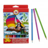 Карандаши 36 цветов Koh-I-Noor 3655,  Крот , картонная коробка