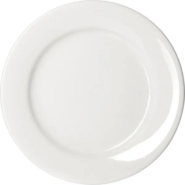 Белая фарфоровая тарелка «Кунстверк» (диаметр 23 см) 